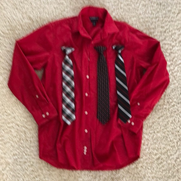 croft & barrow Other - Men’s Dress shirt - red.